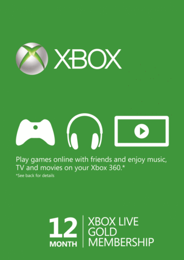 XBOX LIVE GOLD SUBSCRIPTION (ONE/360) - 12 MESECI CENA