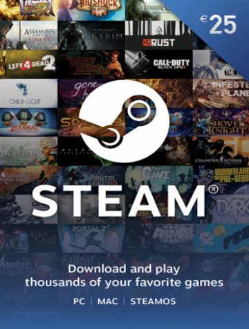 25 EUR Steam Wallet Kod