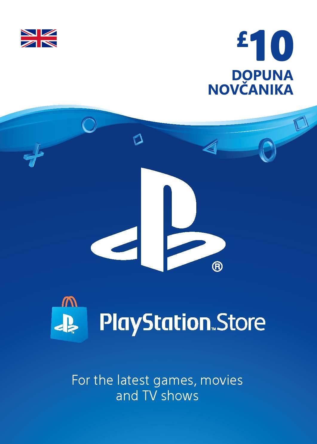 PlayStation Card 10£ UK Dopuna Kartica Kod Cena Jeftino Srbija