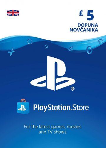 PlayStation Card 5£ UK Dopuna Kartica Kod Cena Jeftino Srbija