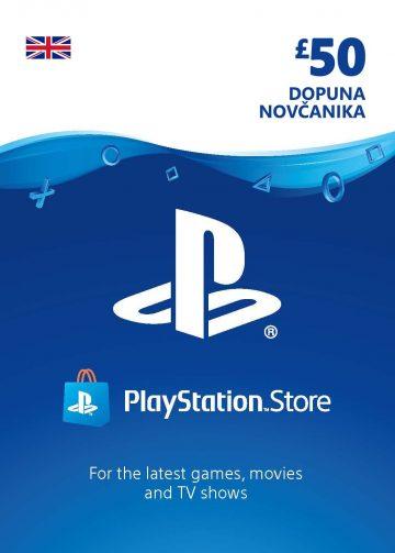 PlayStation Card 50£ UK Dopuna Kartica Kod Cena Jeftino Srbija