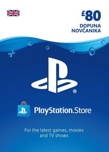 PlayStation Card 80£ UK Dopuna Kartica Kod Cena Jeftino Srbija