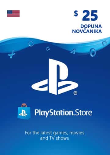 PlayStation Card 25$ 25 USD Dopuna Kartica Kod Cena Jeftino Srbija