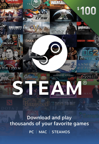 100 USD Steam Wallet Kod